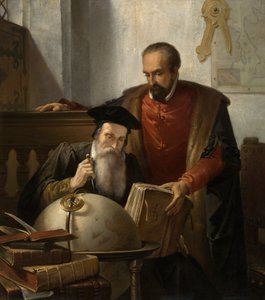 Mercator és Ortelius (olaj, vászon) alkotó: Jozef (1816 88) Bellemans
