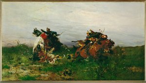 A hurok (festmény vászonra) alkotó: Jozef Brandt