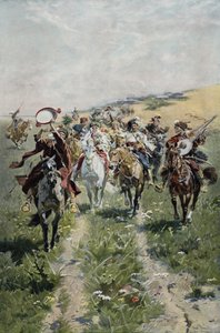 Ukrán kozák menyasszonyi körmenet alkotó: Jozef Brandt