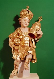 Európa, a világ négy kontinensét ábrázoló csoportból (polikróm fa) alkotó: Jozef Holzinger