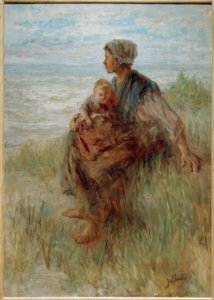 A Távolba bámulva alkotó: Jozef Israëls