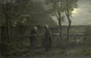 "Szomszédi pletyka" (eredeti cím) alkotó: Jozef Israëls