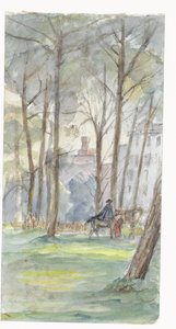 Park lófigurákkal alkotó: Jozef Israëls