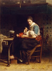 Madonna kunyhó, 1867 körül alkotó: Jozef Israëls