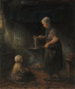 A palacsinta c. 1875. alkotó: Jozef Israëls