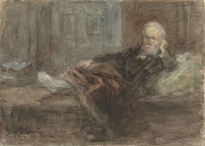 Önarckép beteg lábbal alkotó: Jozef Israëls