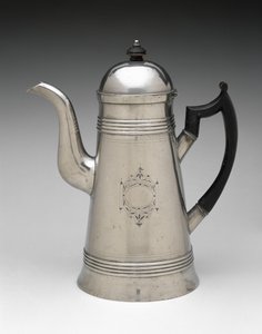 Kávékanna, c. 1814-1825 (ón, fa) alkotó: Jr. Ebenezer Smith