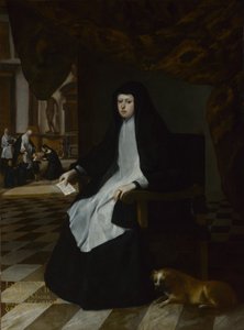 Mariana spanyol királynő gyászban, 1666