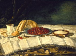 Csendélet eperrel és csokoládéval, 1775-1790 körül