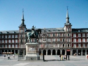 A Plaza Mayor látképe, 1619 körül (fotó) alkotó: Juan Gomez de Mora