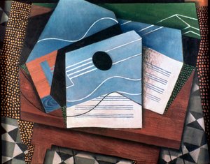 Gitár az asztalon, 1915. alkotó: Juan Gris