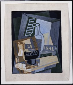 Csendélet az ablak előtt, 1922 alkotó: Juan Gris