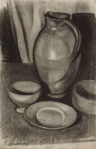 Csendélet kancsóval; Nature morte a la cruche, 1910 alkotó: Juan Gris