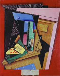Csendélet egy verssel alkotó: Juan Gris