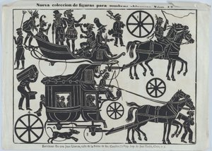 Kínai árnybábok figuráinak 13. lapja, 1859. alkotó: Juan Llorens