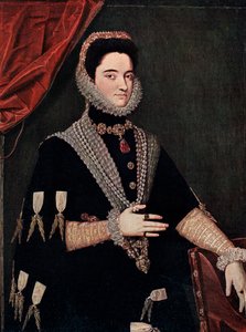 Ausztriai Mária, 16. század közepe, 1910 alkotó: Juan Pantoja de la Cruz