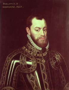 II. Fülöp spanyol király (1527-98) portréja (olaj, vászon)