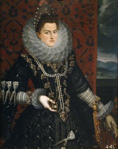 The Infanta Isabella Clara Eugenia 1566-1633, 1598-1599 alkotó: Juan Pantoja de la Cruz