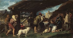 A Pásztorok imádása – Juan Ribalta (1597-1628) festménye, olaj, réz, 1620 körül