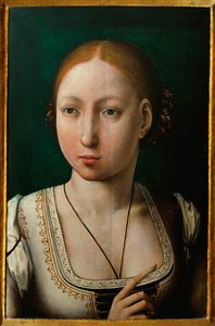 Őrült Juana, Szép Fülöp felesége, Kasztíliai Izabella lánya ... alkotó: Juan de (attr. to) Flandes