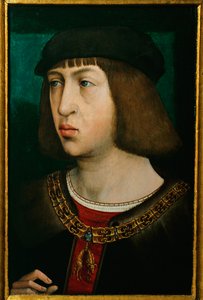 Philipp der Schoene, Kasztília királya, Maximilián császár fia, V. Károly császár apja ... (olaj, tölgyfa) alkotó: Juan de (attr. to) Flandes