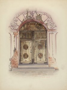 Ajtó- és falfestés, c. 1941.