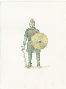 Egy szász férfi, c1066 2015. alkotó: Judith Dobie