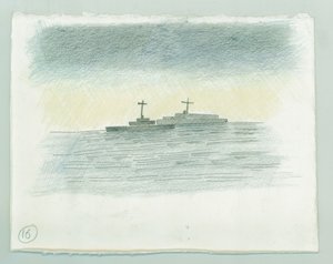 Scarborough német haditengerészeti bombázása, North Yorkshire, 1914, 2014. alkotó: Judith Dobie