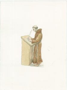 Szerzetesi krónikás, c1066 2015. alkotó: Judith Dobie