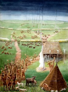 Windmill Hill, Avebury, Wiltshire, a neolitikumban alkotó: Judith Dobie