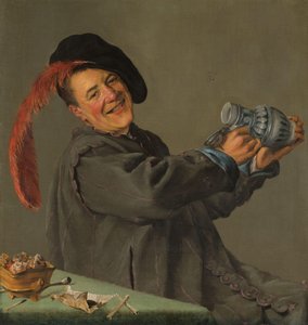 Egy bolond, aki egy kancsót tart, az úgynevezett „Jó ivó” alkotó: Judith Leyster