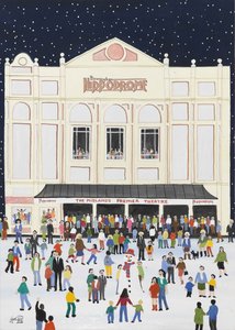 The Hippodrome, Birmingham, 2009 (Guache papíron) alkotó: Judy Joel