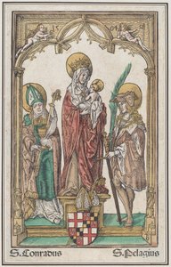 A Szűz és a Gyermek Szent Konráddal és Szent Pelagiusszal