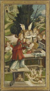 A síremlék. A Szent Agáta-oltár szárnya, 1523 alkotó: Jörg Greimold