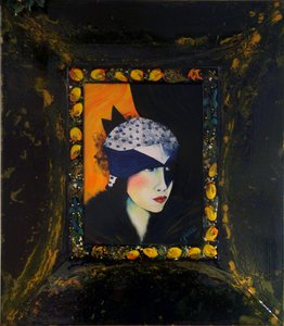 Belle Epoque III -Hölgy selyem sapkával-
