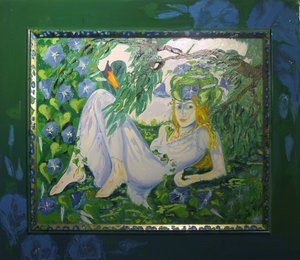 I. nimfa - Mohában fekve - (hattyúval) alkotó: JuleSimo