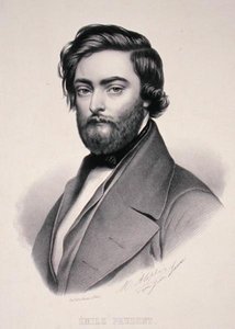 Emile Prudent (1817-63) portréja, Marie Alophe (1812-83) metszete (litho) alkotó: Jules (after) Laure