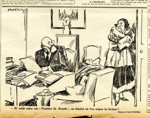 Őszinte, szatirikus az N & B-ben alkotó: Jules Abel Faivre