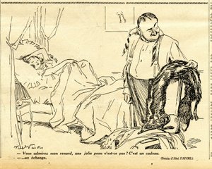 Őszinte, szatirikus az N & B-ben alkotó: Jules Abel Faivre
