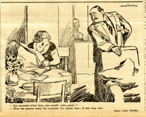 Őszinte, szatirikus az N & B-ben alkotó: Jules Abel Faivre