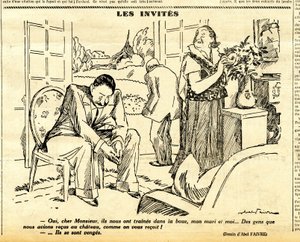 Őszinte, szatirikus az N & B-ben alkotó: Jules Abel Faivre