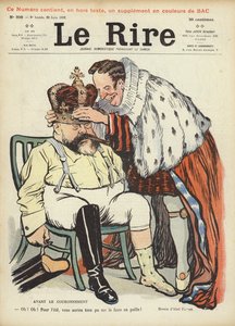 VII. Edward király koronázása, illusztráció a Le Rire számára