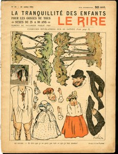 A „” The Laughter” borítója, 78. szám, Szatirikus színekben alkotó: Jules Abel Faivre