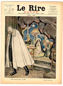 A „The Red Laughter” címlapja, színekben szatirikus alkotó: Jules Abel Faivre