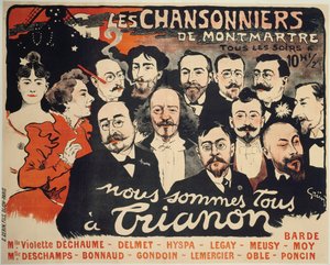 A Montmartre dalszerzői, c. 1890.