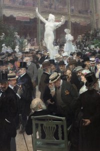 Péntek a szalon des artistes francais-ban. Jules Alexandre Grun (1868-1939) festménye, Olaj, vászon, francia művészet