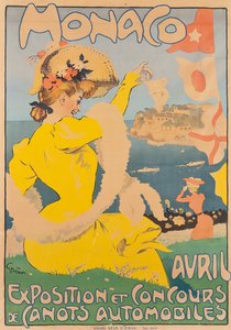 Monaco, c. 1908 (színes litográfia)