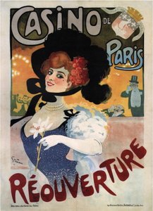 A Casino de Paris újranyitását hirdető plakát