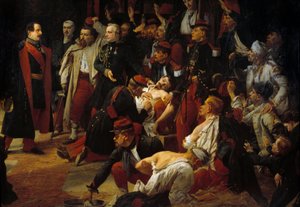 III. Napóleon császár 1859 májusában meglátogatja a montebellói csata francia, piemonti és osztrák sebeit a vogherei mentőknek. Jules Rigo (1810-1892) festménye 1859 Párizs, Val de Grace Múzeum alkotó: Jules Alfred Vincent Rigo