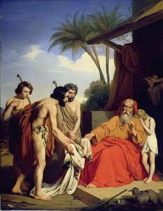 Josephs kabátja visszahozva Jacobba, 1841 alkotó: Jules Ambroise Francois Naudin